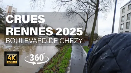 Crues et Inondations : Découvrez des Photos Immersives en 360° 🌍, Rennes, HD Graphisme