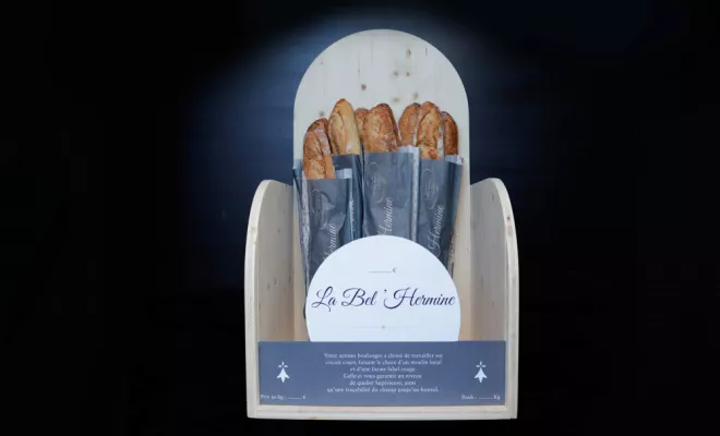 Création d'éléments graphique pour "Moulin Desgués - La Belle Hermine", Rennes, HD Graphisme