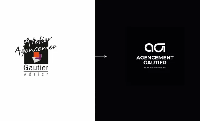 Création d'un nouveau logo pour Agencement Gautier, Rennes, HD Graphisme