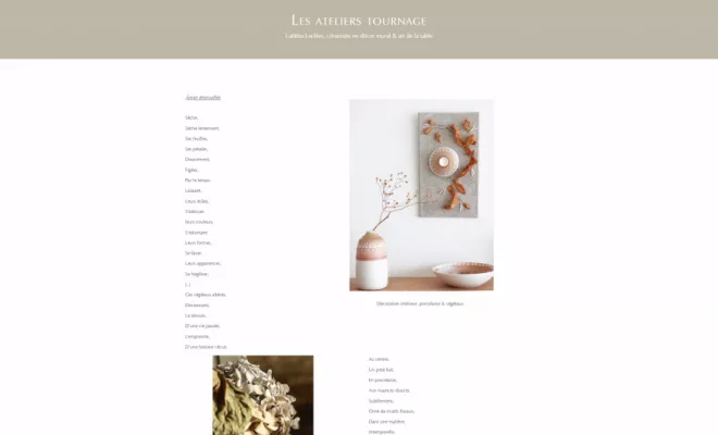 Création d'un site internet pour "Laétitia Leclère", Rennes, HD Graphisme