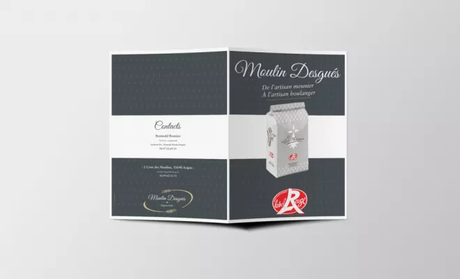 Création d'éléments graphique pour "Moulin Desgués - La Belle Hermine", Rennes, HD Graphisme