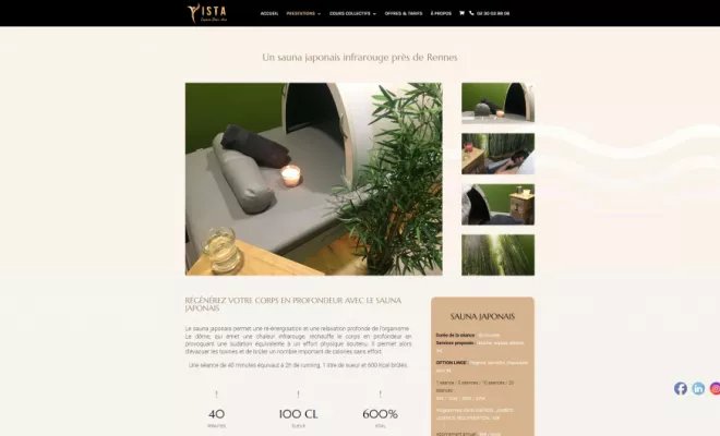 Création d'un site internet pour "Ista bien-être", Rennes, HD Graphisme