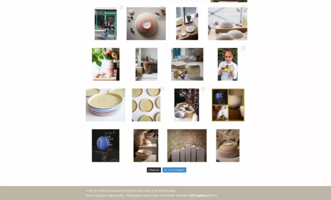 Création d'un site internet pour "Laétitia Leclère", Rennes, HD Graphisme