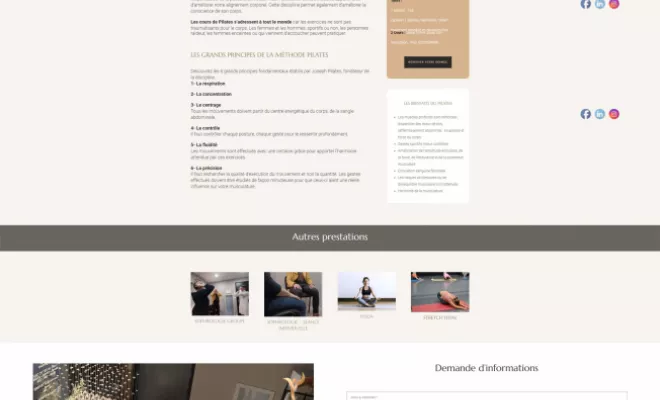 Création d'un site internet pour "Ista bien-être", Rennes, HD Graphisme